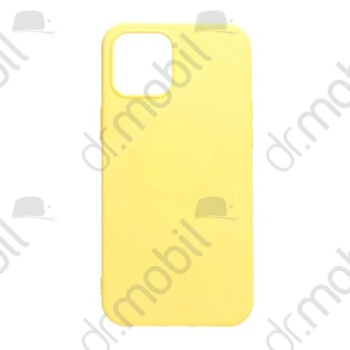 Tok telefonvédő TJ gumi tpu Apple iPhone 12 Pro Max tok sárga